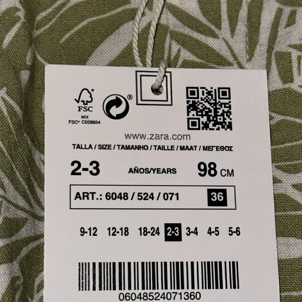 Zara fresh tropical